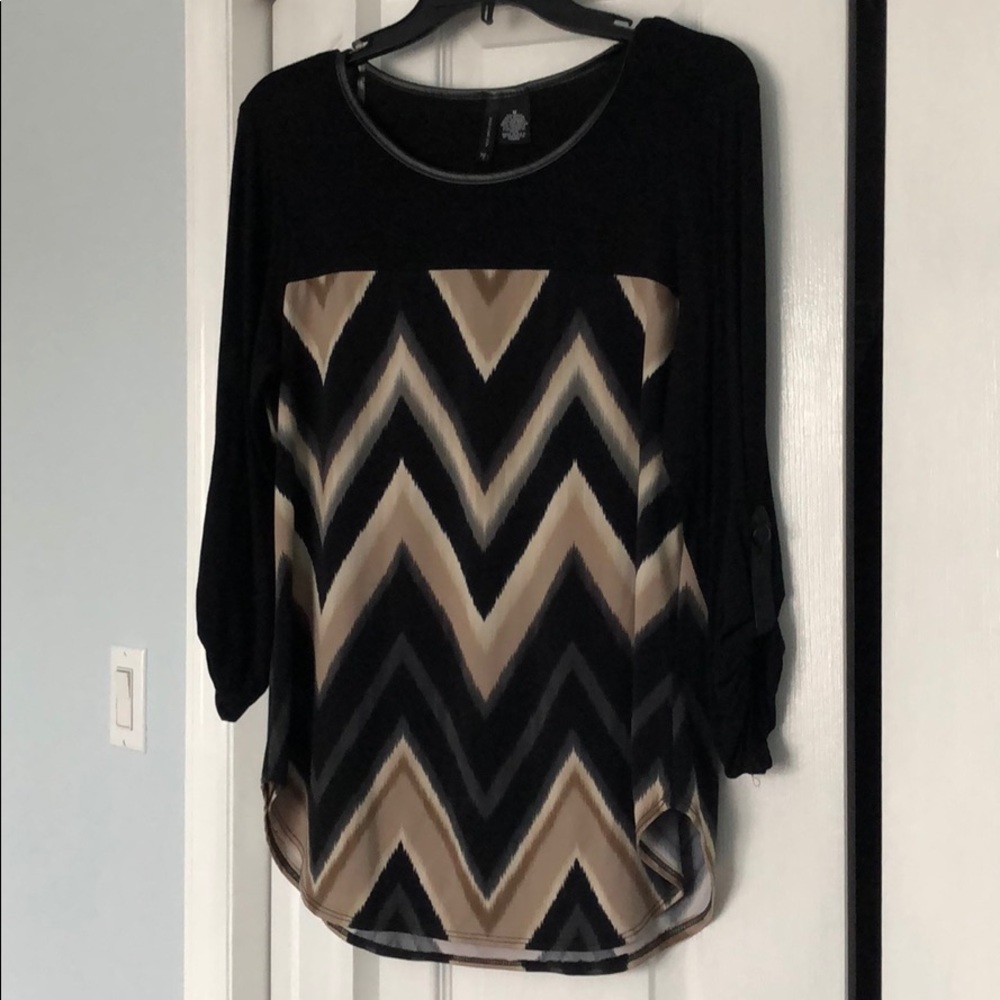 Chevron print blouse